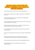 NSG4060 EXAM 2 QUESTIONS AND  CORRECT ANSWERS &lpar;100&percnt; GRADE A&plus;&rpar;  UPDATED 20262027