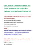 ASNT Level II NDT Technician Questions With  Correct Answers &lpar;Verified Answers&rpar; Plus  Rationales 2026 Q&A &vert; Instant Download Pdf