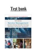 Service Management Operations&comma; Strategy&comma; Information Technology &lpar;10th Edition&rpar; by Sanjeev Bordoloi &ndash; Comprehensive Test Bank with MCQs and True&sol;False Questions