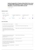Medical-Surgical RN A Prophecy Relias EXAM fully solved & updated 2025-2026&lpar;latest version verified for accuracy&rpar; &lpar;Questions &plus; Answers&rpar; Solved 100&percnt; Correct&excl;