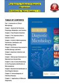 Diagnostic Microbiology &lpar;7th Edition&rpar; by Connie R&period; Mahon &ndash; Complete Test Bank for Chapters 1&ndash;41 with Exam Questions and Answers