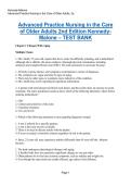 Advanced Practice Nursing Care of Older Adults 2e Test Bank - Chapter 1