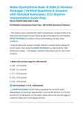 Relias Dysrhythmia Basic B 2026 &lpar;3 Versions Package&rpar; &vert; Verified Questions & Answers with Detailed Rationales &vert; ECG Rhythm Interpretation Exam Prep