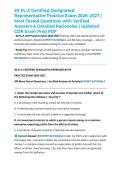 20-FL-X Certified Designated Representative Practice Exam 2026&ndash;2027 &vert; Most Tested Questions with Verified Answers & Detailed Rationales &vert; Updated CDR Exam Prep PDF