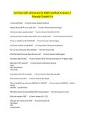 CLS Test with all Correct & 100&percnt; Verified Answers &vert;Already Graded A&plus;