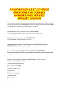 AASM VERSION 2&period;6 STUDY GUIDE  QUESTIONS AND CORRECT  ANSWERS 100&percnt; VERIFIED   UPDATED 20262027 