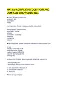 MKT 100 ACTUAL EXAM QUESTIONS AND COMPLETE STUDY GUIDE 2026&period;pdf