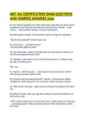 MKT 100 CERTIFICATION EXAM QUESTIONS AND VERIFIED ANSWERS 2026&period;pdf