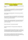 AASM Manual Exam Questions and Correct Answers 2026&sol;2027