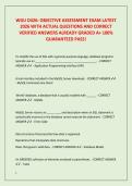 WGU D426&colon; OBJECTIVE ASSESSMENT EXAM LATEST  2026 WITH ACTUAL QUESTIONS AND CORRECT  VERIFIED ANSWERS ALREADY GRADED A&plus; 100&percnt;  GUARANTEED PASS&excl; 