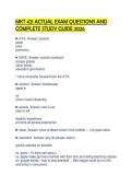 MKT 421 ACTUAL EXAM QUESTIONS AND COMPLETE STUDY GUIDE 2026&period;pdf