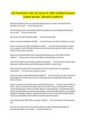 CLS Final Exam with all Correct & 100&percnt; Verified Answers &vert;Latest Version &vert;Already Graded A&plus;