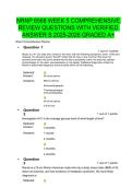 NRNP 6568 WEEK 5 COMPREHENSIVE  REVIEW QUESTIONS WITH VERIFIED  ANSWER S 2025-2026 GRADED A&plus; 