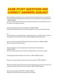 AASM STUDY QUESTIONS AND  CORRECT ANSWERS 20262027