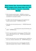 Illinois Hazmat Ops&comma; Awareness&sol;Operations &  OSFM Complete Exam Study Guide with 100&percnt;  Expert Graded A&plus; Answers &vert; Guarantee  Success 