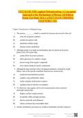 TEST BANK FOR Applied Pathophysiology A Conceptual Approach to the Mechanisms of Disease 3rd Edition Braun Test Bank 2026 LATEST EXAM VERIFIED CHAPTERS 1-103