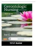 Test Bank &ndash; Gerontologic Nursing &lpar;5th Edition&rpar; by Meiner&colon; Questions&comma; Answers and Rationales Study Guide
