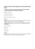 NUR 210 Principles of Pharmacology Week 9 Study Guide 2026 &vert;Galen College
