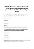 NUR 230 &vert; Maternal & Pediatric Nursing FULL EXAM PACK 2026 &vert;Actual Questions and Answers &vert;Guaranteed Pass &vert;Galen College of Nursing