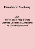 Essentials of Psychiatry PDF &vert; Core Concepts&comma; High-Yield Notes & Exam Review