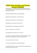 CPSGT Exam Questions and Correct Answers 2026&sol;2027