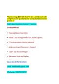 Pharmacology BSN 315 Hesi V2 Set 1 and 2 exam with comprehensive questions and well elaborated answers graded A&plus;&period;