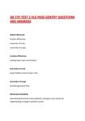 GB 370 TEST 2 OLE MISS GENTRY QUESTIONS AND ANSWERS&vert; 2026&sol;27 UPDATED