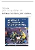 Test Bank &ndash; Anatomy & Physiology for Emergency Care &lpar;3rd Edition&rpar; by Bledsoe&comma; Martini & Bartholomew&colon; Questions&comma; Answers and Rationales Study Guide