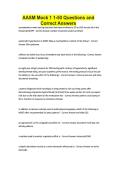 AASM Mock 1 1-50 Questions and Correct Answers