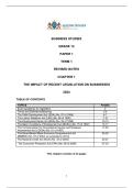 Grade 12 2026 legislation core notes