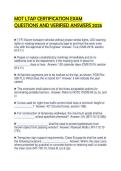 MOT LTAP CERTIFICATION EXAM QUESTIONS AND VERIFIED ANSWERS 2026&period;pdf