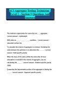 ACI Aggregate Testing Technician &ndash; Level 1 &ndash; Section 5 Questions and Answers &mdash; Ultimate Final Practice & Exam Prep Guide &mdash; A comprehensive and exam-focused resource designed to help candidates master Section 5 of the ACI Aggregate Testing Technician Level