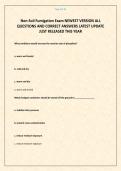 Non-Soil Fumigation Exam NEWEST VERSION ALL QUESTIONS AND CORRECT ANSWERS LATEST UPDATE JUST RELEASED THIS YEAR
