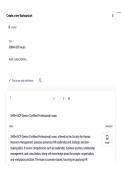 SHRM-SCP &lpar;Senior Certified Professional&rpar; EXAM LATEST VERSION WITH ALL QUESTIONS AND CORRECT DETAILED SOLUTIONS JUST RELEASED