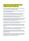 MQM ACTUAL EXAM QUESTIONS AND COMPLETE STUDY GUIDE 2026&period;pdf