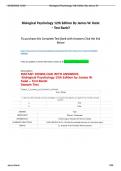 Test Bank &ndash; Biological Psychology &lpar;12th Edition&rpar; by James W&period; Kalat&colon; Questions&comma; Answers and Rationales Study Guide