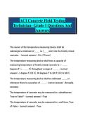 ACI Concrete Field Testing Technician &ndash; Grade I Questions and Answers &mdash; Complete Exam Prep Guide with Verified Solutions &mdash; A comprehensive and exam-focused resource designed to help candidates prepare for the ACI Concrete Field Testing Technician Grade I 