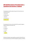 BPI Building Science Principles Exam &vert; Questions and Answers&vert; Updated