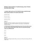 NUR 282 &vert; Advanced Clinical &sol; Transition Nursing &vert; Exam 1 Practice Quiz 2026 &vert;Galen College