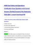 AMR Fleet Safety and Operations  Certification Exam Questions And Correct  Answers &lpar;Verified Answers&rpar; Plus Rationales  2026 Q&A &vert; Instant Download Pdf