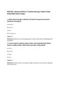 NUR 282 &vert; Advanced Clinical &sol; Transition Nursing &vert; Week 3 Study Guide 2026 &vert;Galen College