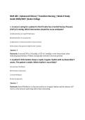 NUR 282 &vert; Advanced Clinical &sol; Transition Nursing &vert; Week 6 Study Guide 2026&sol;2027 &vert;Galen College