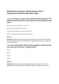 NUR 282 Advanced Clinical &sol; Transition Nursing - Week 9 Comprehensive Study Guide 2026 &vert;Galen College
