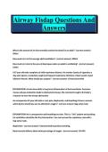 Airway FISDAP Questions and Answers &mdash; Complete EMT&sol;Paramedic Airway Management Practice & Exam Prep Guide &mdash; A comprehensive and exam-focused resource designed to help EMT and paramedic students master airway management concepts tested in FISDAP assessment