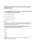 NUR 282 Advanced Clinical &sol; Transition Nursing Exam 9 Study Guide 2026 &vert;Galen College