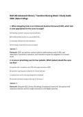 NUR 282 Advanced Clinical &sol; Transition Nursing Week 1 Study Guide 2026 &vert;Galen College