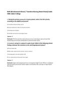 NUR 282 Advanced Clinical &sol; Transition Nursing Week 8 Study Guide 2026 &vert;Galen College