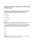 NUR 282 Exam 7 Study Guide - Advanced Clinical &sol; Transition Nursing 2026 &vert;Galen College