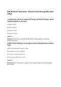 NUR 282 Week 4 Study Guide - Advanced Clinical Nursing 2026 &vert;Galen College
