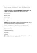 Nursing Concepts &sol; Foundations II - Exam 7 2026 &vert;Galen College